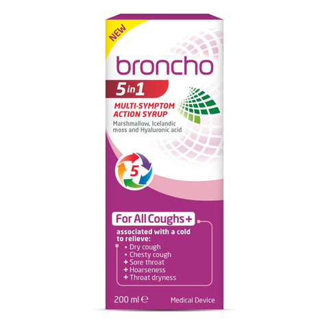 Broncho 5 in 1 Multi Symptom Action Syrup 200ml
