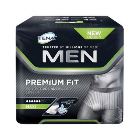 Tena Men Premium Fit Level 4 Pants Large 8 Pack