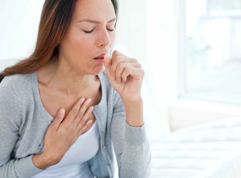 Woman Coughing