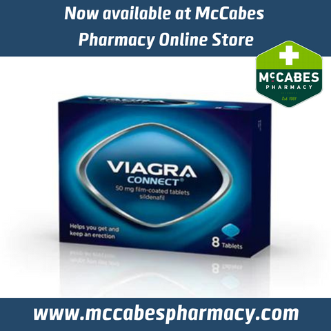 Viagra Connect (Sildenafil) 50mg 8's - Now available online at McCabes Pharmacy