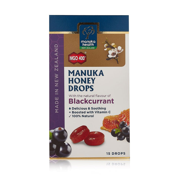 Manuka Honey Drops with BLACKCURRANT 15s LloydsPharmacy Ireland