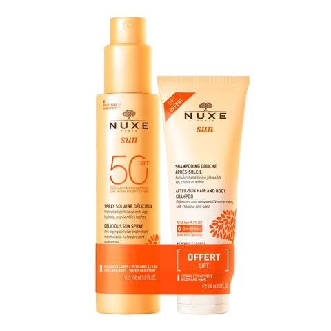 nuxe-sun-spray-spf50-face-body-150ml-after-sun-shampoo-100ml