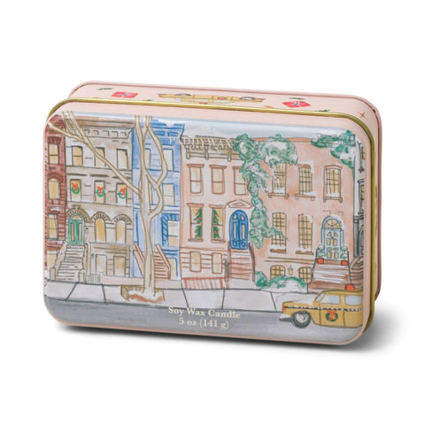 Paddywax Xmas Tin Brownstone Tangerine & Clove