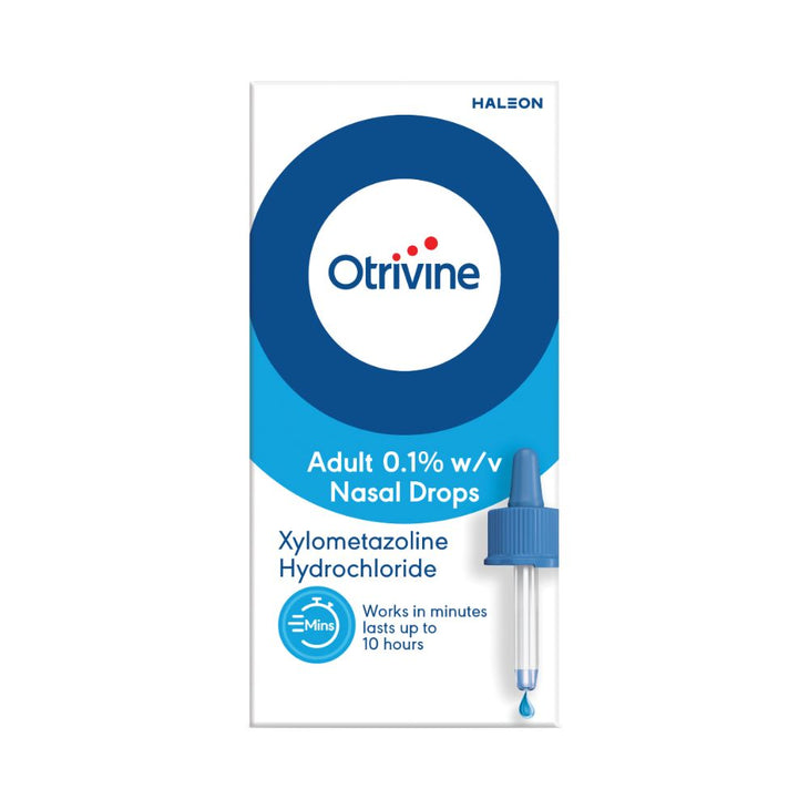 Otrivine Adult 0.1 Nasal Drops 10ml LloydsPharmacy Ireland