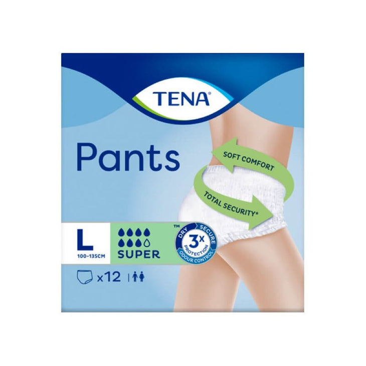 TENA PANTS SUPER L (12/PAK)