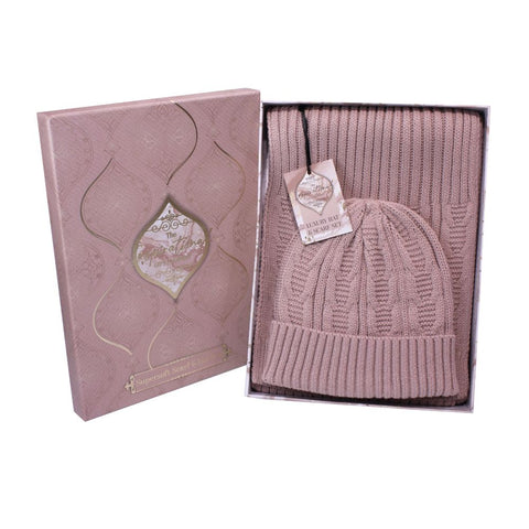 igc-ladies-cable-knit-pearl-hat-scarf-set