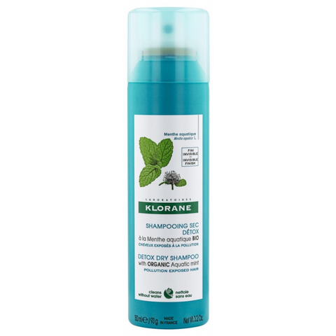 Klorane - Detox Dry Shampoo with ORGANIC Aquatic Mint For Pollution-Exposed Hair