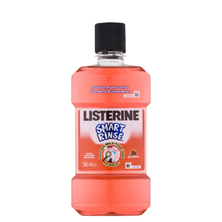 LISTERINE Smart Rinse Mild Berry Mouthwash 500ml LloydsPharmacy