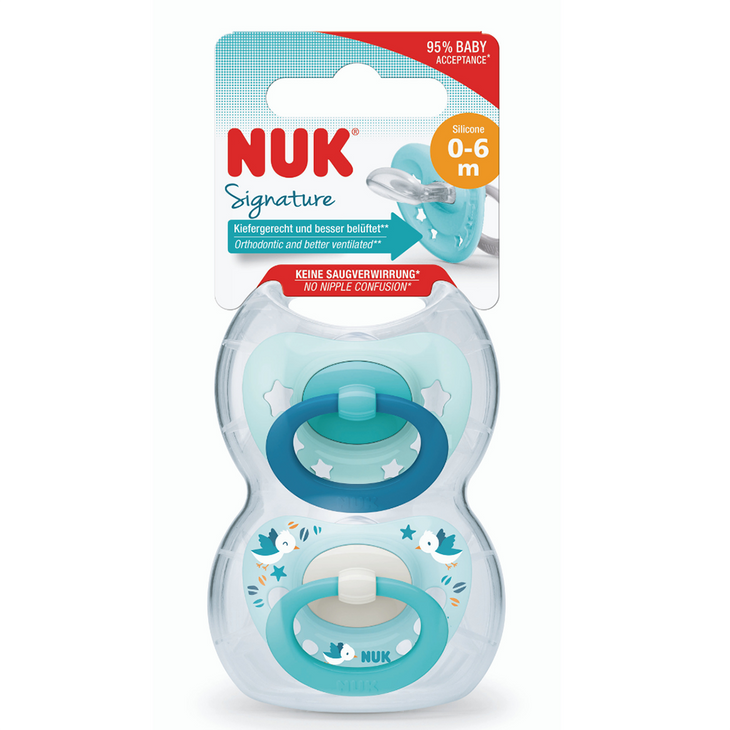 NUK Signature Soother Size 1 (0-6m) Boy