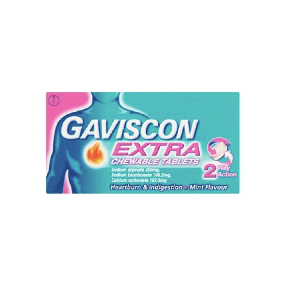 Gaviscon Extra Peppermint Tablets 24s | LloydsPharmacy Ireland