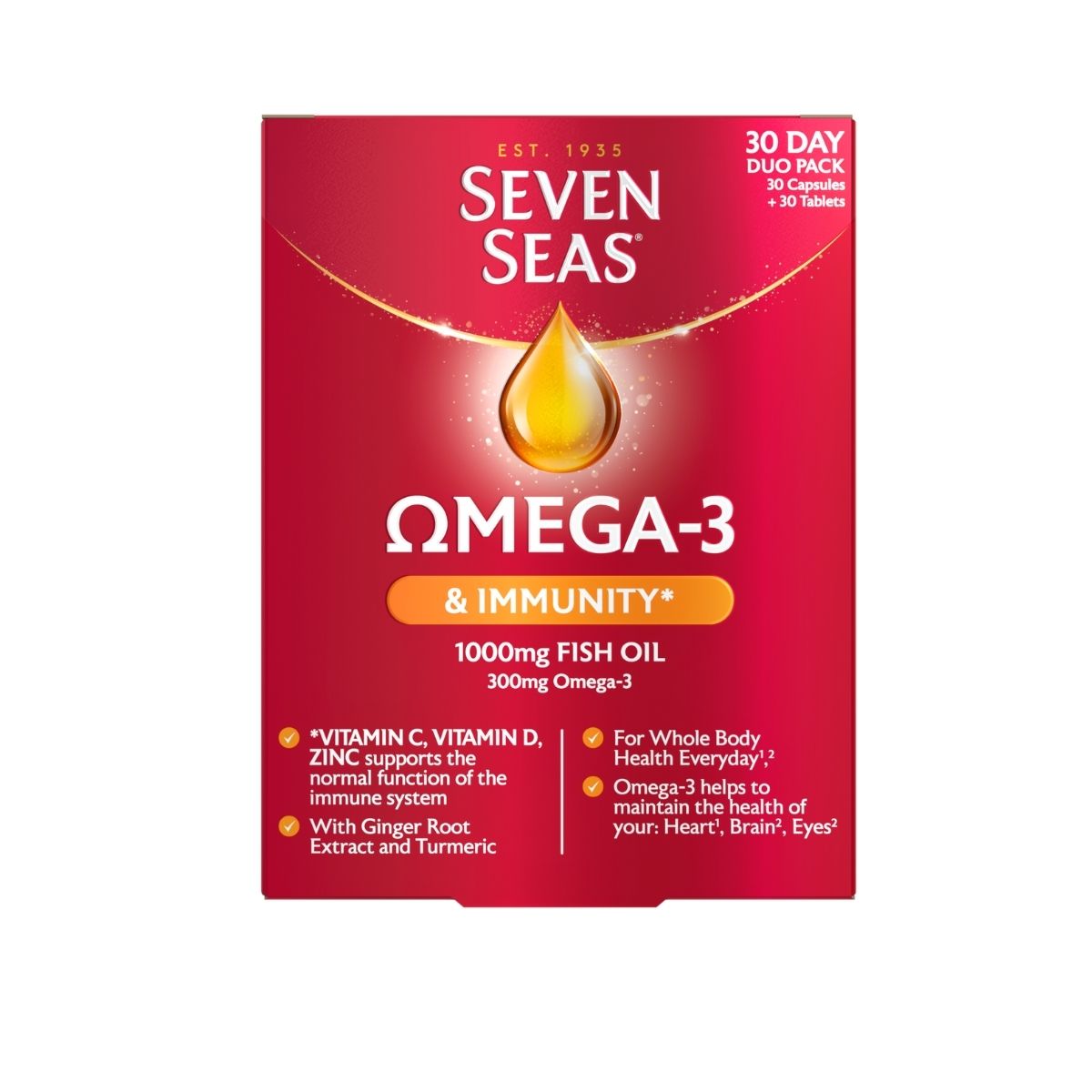 Seven Seas Omega 3 & Immunity | LloydsPharmacy Ireland